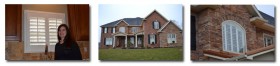 Custom Plantation Shutters Installed in home