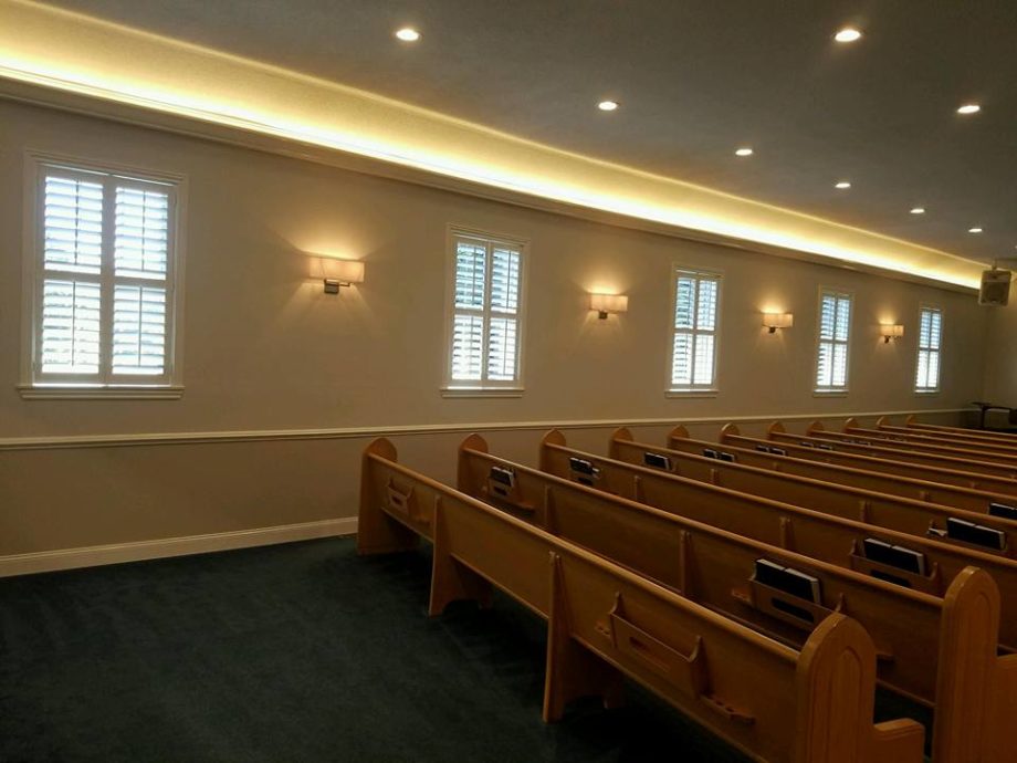 Church Custom Interior Shutters